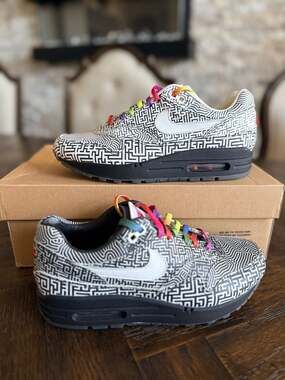 Nike Air Max 1 On Air Tokyo Maze CI1505-001 Men Size 5 or 6.5 in women used 1x